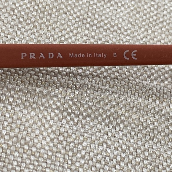 PRADA eye 👁️ glasses 👓 brown pink made in Italy VPR 13 V 51 17 ROJ 101 140 - Picture 12 of 16